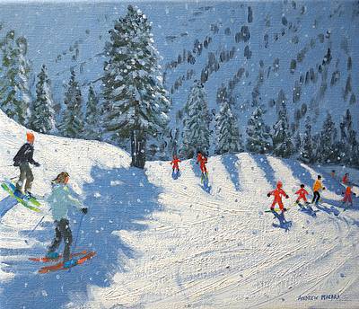 ANDREW MACARA  - falling snow, kitzbuhl